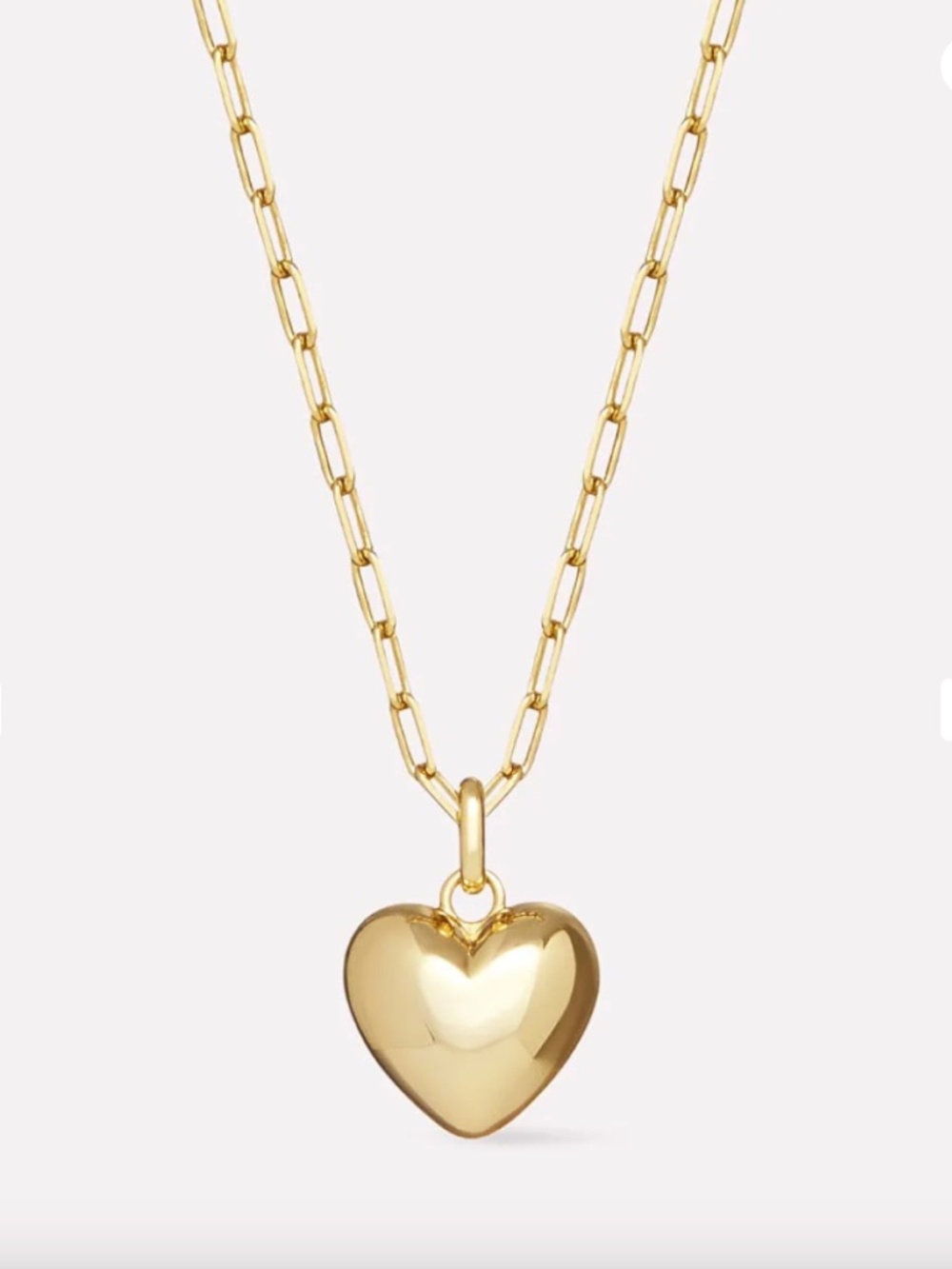 NWT Ana Luisa Puffed Heart Necklace